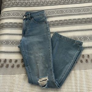 Express Mid Rise Flare Jeans Sz 6R